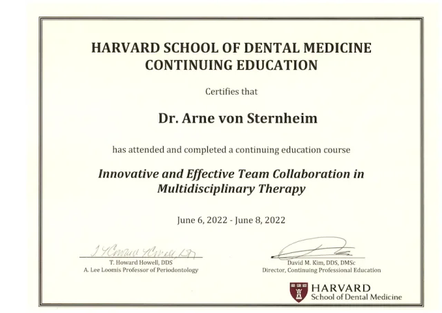 Fortbildung an der Harvard School of Dental Medicine 2022