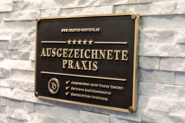 Auszeichnung: Ausgezeichnete Praxis (Trusted Dentists)