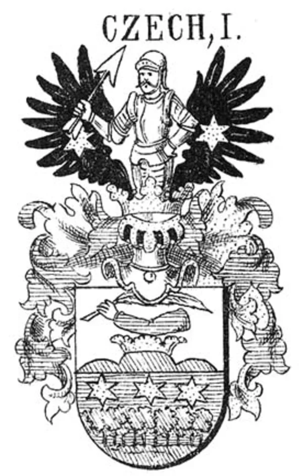 Familienwappen von Sternheim, historischer Stich